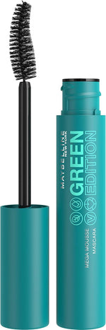 Maybelline Green Edition Mega Mousse Mascara Makeup, Smooth Buildable and Lightweight Volume, Formulated with Shea Butter, Very Black, 1 Count - Image 10