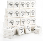 Beeveer Happy Tears Tissue pack front view showing elegant greenery theme for wedding favors.