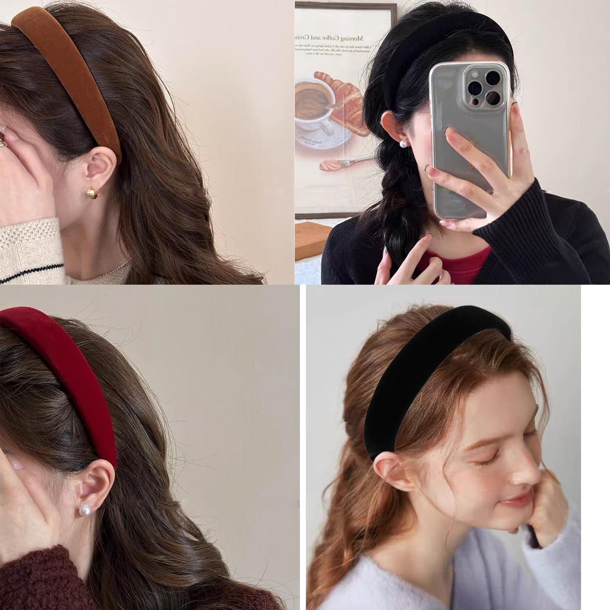 Lvyeer padded hairbands side profile view