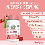 MaryRuth's vegan cranberry gummies texture and shape