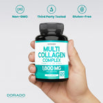 Lifestyle image showing healthy hair skin and nails with collagen