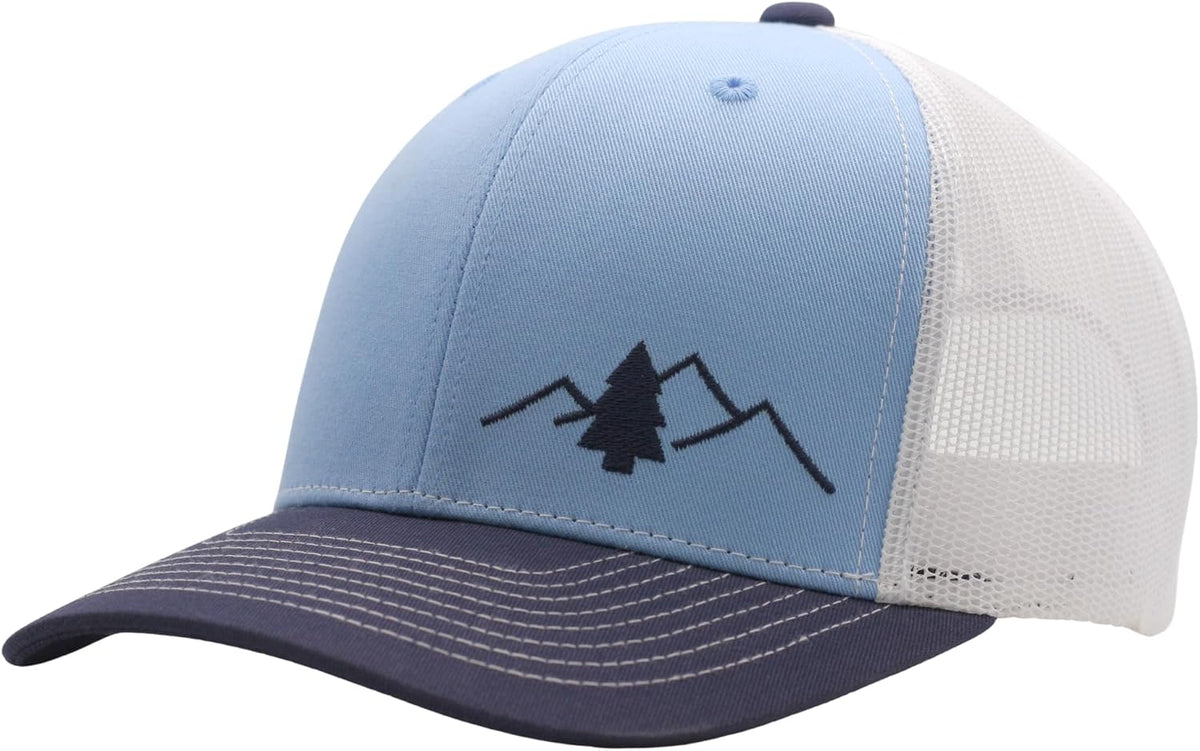 LINDO Trucker Hat [ Great Outdoors Design ] for Men and Women: Mid Profile Cap with Breathable Mesh Back and Adjustable Snap - Image 12