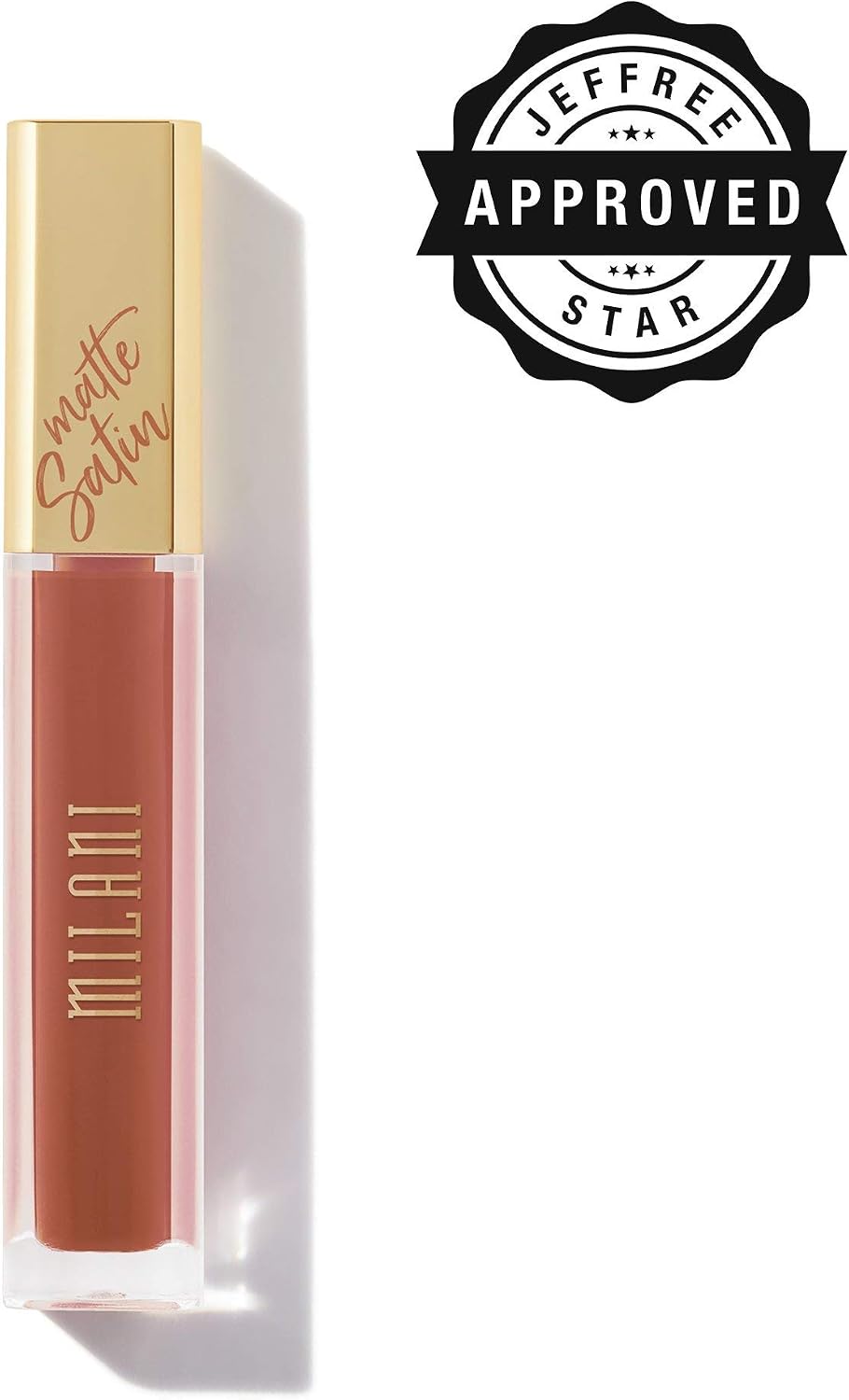 Milani Velvet liquid lipstick tube with gold cap