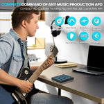 M-VAVE pocket MIDI controller angled perspective showing slim profile
