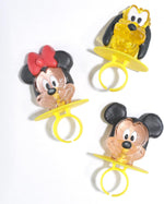 Individually wrapped strawberry blue raspberry and pineapple ring pops