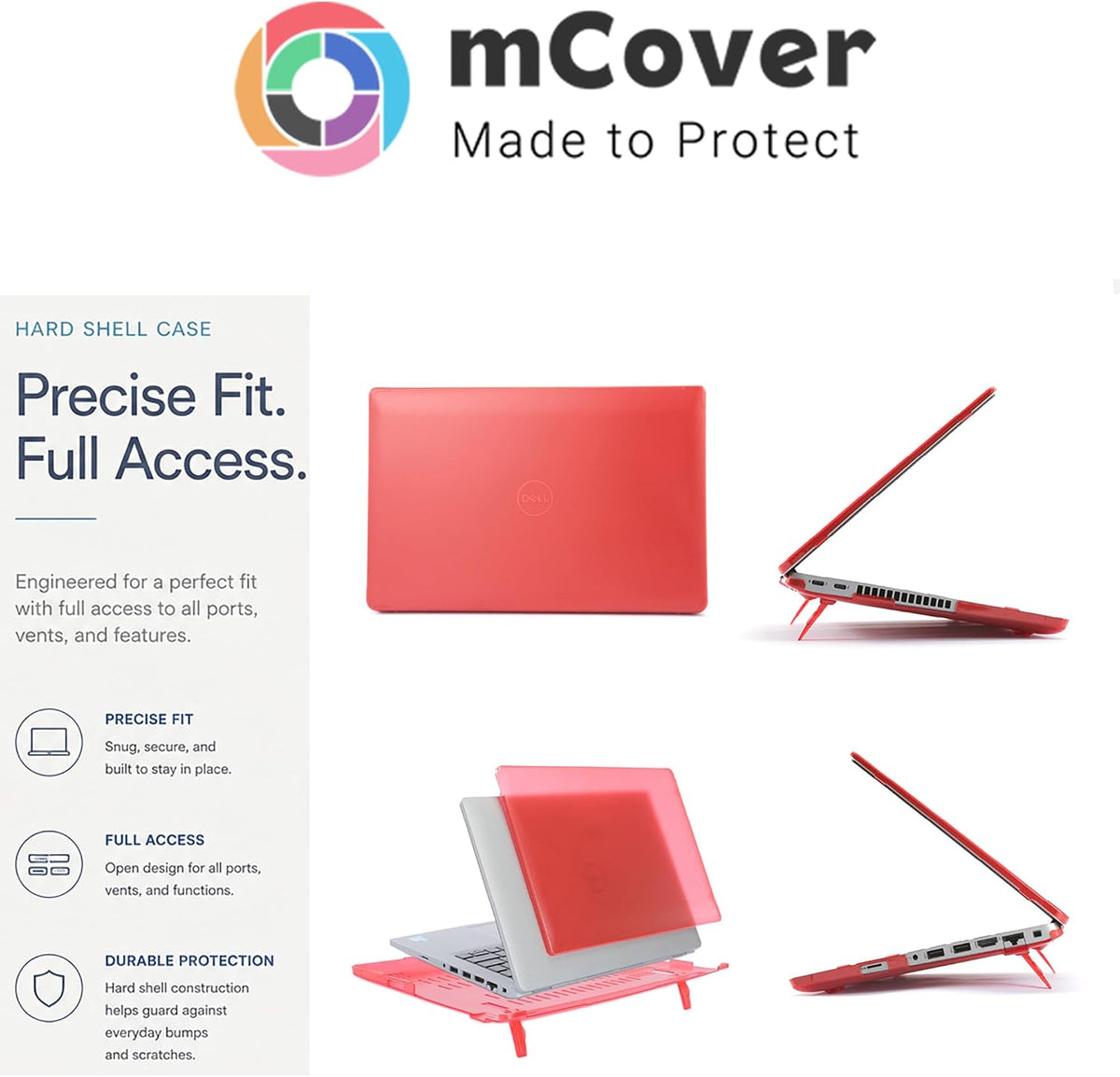 mCover notebook case bottom view with foldable feet