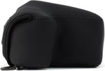 MegaGear black camera case with carabiner clip attached
