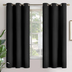 YoungsTex Short Blackout Curtains 36 Inch Length for Kitchen Window - Thermal Insulated with Grommet Room Darkening Drapes for Bathroom Cafe Windows, Brown, 2 Panels, 42 x 36 Inch - Image 10