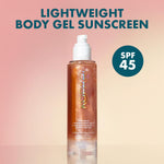 Kopari Sun Shield SPF 45 shimmering body gel texture view