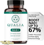 Qualia Life Sciences NAD Supplement 56 capsules front view for cellular energy