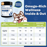 Anti shedding salmon flavor treats for dogs and cats