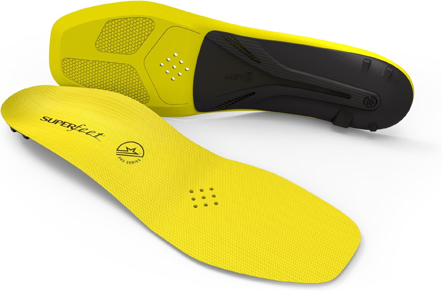 Superfeet carbon pro hockey insoles front view performance sports gear