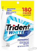 Trident White Peppermint Sugar-Free Chewing Gum, 9 Packs of 16 Pieces (144 Total Pieces) - Image 10