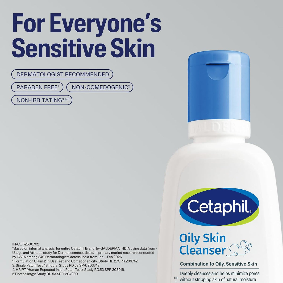 Cetaphil oily skin cleanser gel texture display
