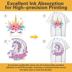 OneMoreBuck DTF Transfer A4 30 Sheets, Matte Clear PreTreat Sheets PET Heat Transfer Paper for DIY, Direct to Film Print on Any Textile - Image 5