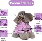 Petyoung dog bathrobe featuring adjustable belt and hood