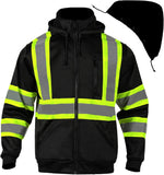 FONIRRA safety sweatshirt folded to show thermal micro-fleece texture