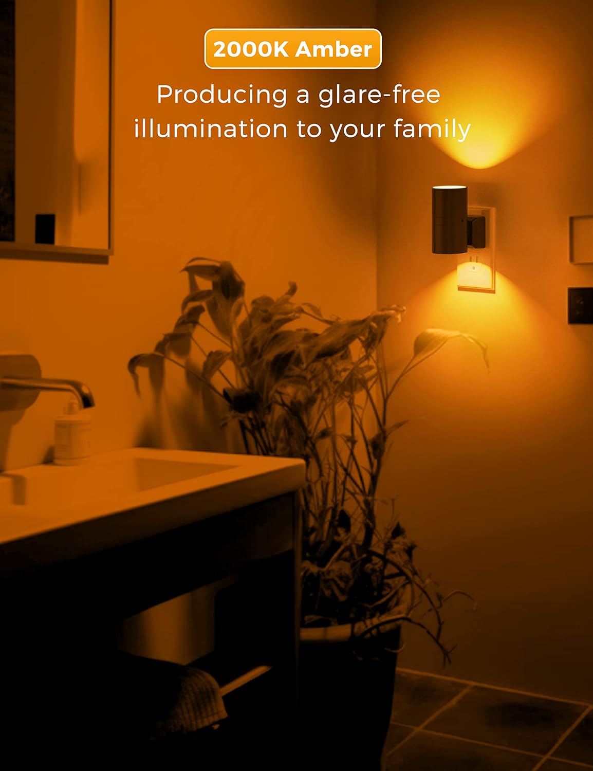 L Lohas sensor night light side angle view