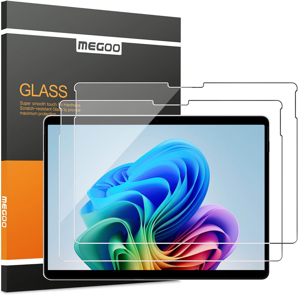 Megoo tempered glass screen protector for Microsoft Surface Pro front view