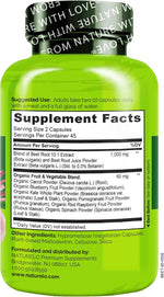 Naturelo Beet Root 90 Capsules packaging and safety seal