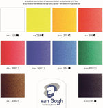 Talens Van Gogh acrylic paint set accessories and packaging