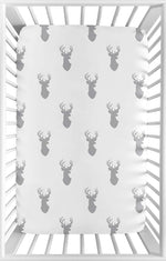 Sweet Jojo Designs Navy Blue White Woodland Deer Boy Baby Fitted Crib Sheet for Infant Newborn Nursery Toddler Bed Room Standard Mattress - Forest Animal Stag Antler - Image 13