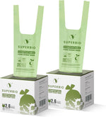SUPERBIO 13 Gallon Handle Tie Compostable Food Waste Bags, 30 Count, 2 Pack, ASTM D6400, BPI and OK compost INDUSTRIAL, 49.2L, 0.87 Mil - Image 15