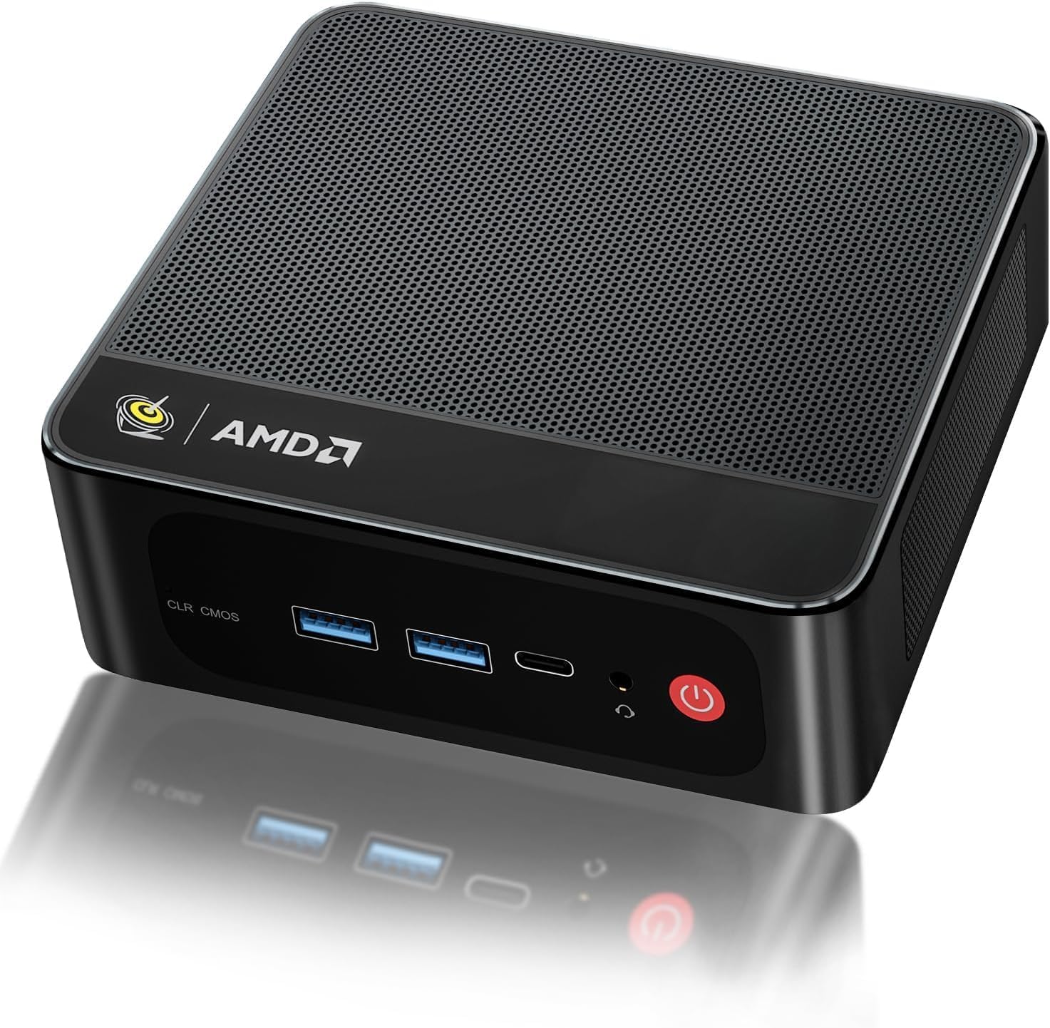Beelink SER5 Mini PC front view displaying premium compact chassis design