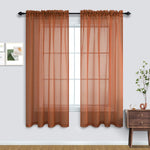 Pitalk Black Sheer Curtains 96 Inches Long for Living Room 2 Panels Set Rod Pocket Black Window Curtains for Bedroom 8FT Length - Image 13