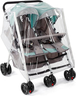 PAHTTO double stroller rain cover front view