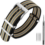 ANNEFIT Nylon Watch Band 16mm 18mm 20mm 22mm, One-Piece Waterproof Military Watch Straps with Heavy Buckle - Image 9