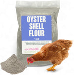 Southside Plants Oyster Shell Flour 1 pound front view packaging showing calcium supplement details