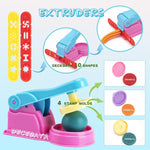 Decebaya kids dough accessories including animal molds and stamps