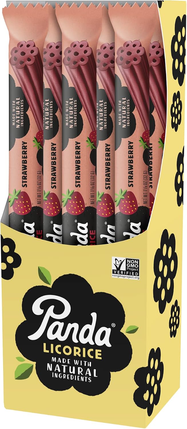 Panda (R) | Natural Soft Original Licorice | Pure Panda Black Licorice Candy Made with Only Four Natural Ingredients | Non-GMO Project verified | Vegan & Fat Free | 32 Gr - 1,125 OZ x 20 Bars Pack - Image 9