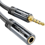 KabelDirekt 10ft Headset Extension Cable front view for gaming