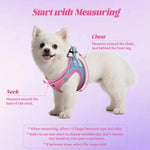 YIMEIS puppy harness showing breathable air mesh fabric detail