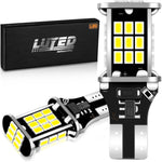 LUYED 921 LED backup reverse light bulbs front view showing 3020 SMD chipsets.