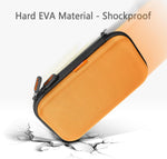 GLCON shockproof EVA pouch showing internal elastic strap