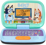 Vtech Bluey Game Time Laptop front view open showing the keyboard and screen