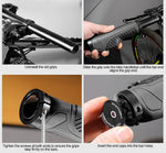 TOPCABIN ergonomic bicycle grips side profile and end plug