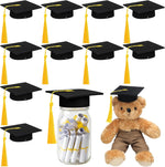 Foilswirl mini graduation cap with tassel front view