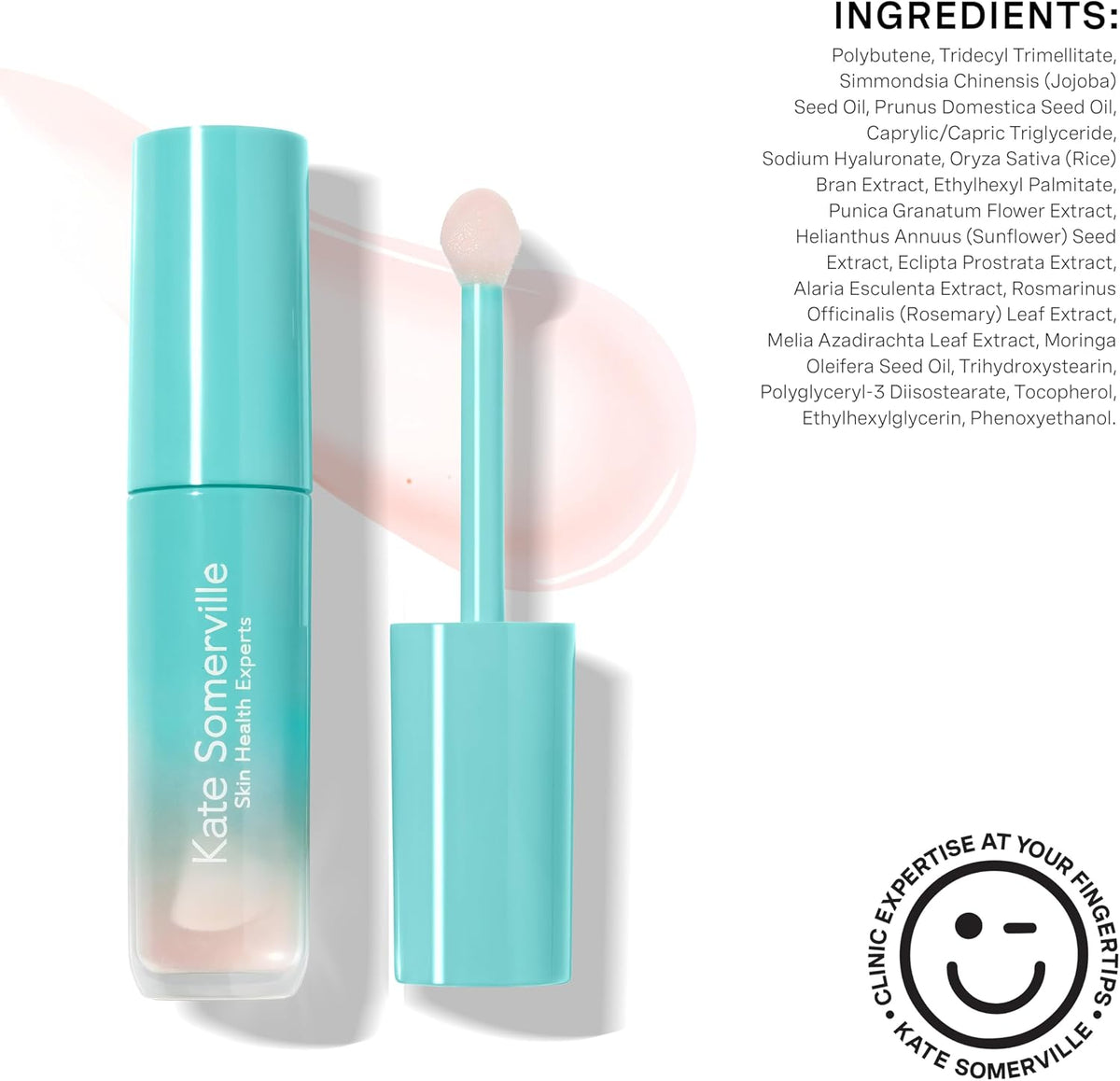 Kate Somerville Pro-Collagen Lip Oil Elixir - Hydrating Lip Balm for Plump, Glossy Lips, Clear No-Tint Formula, 0.24 Fl Oz - Image 11