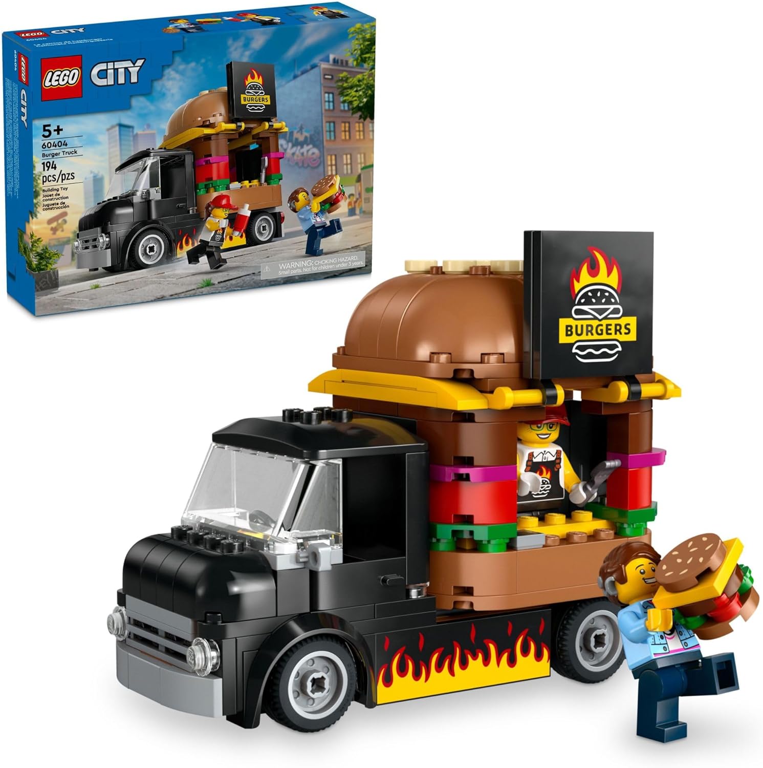 LEGO City Burger Truck building set front view