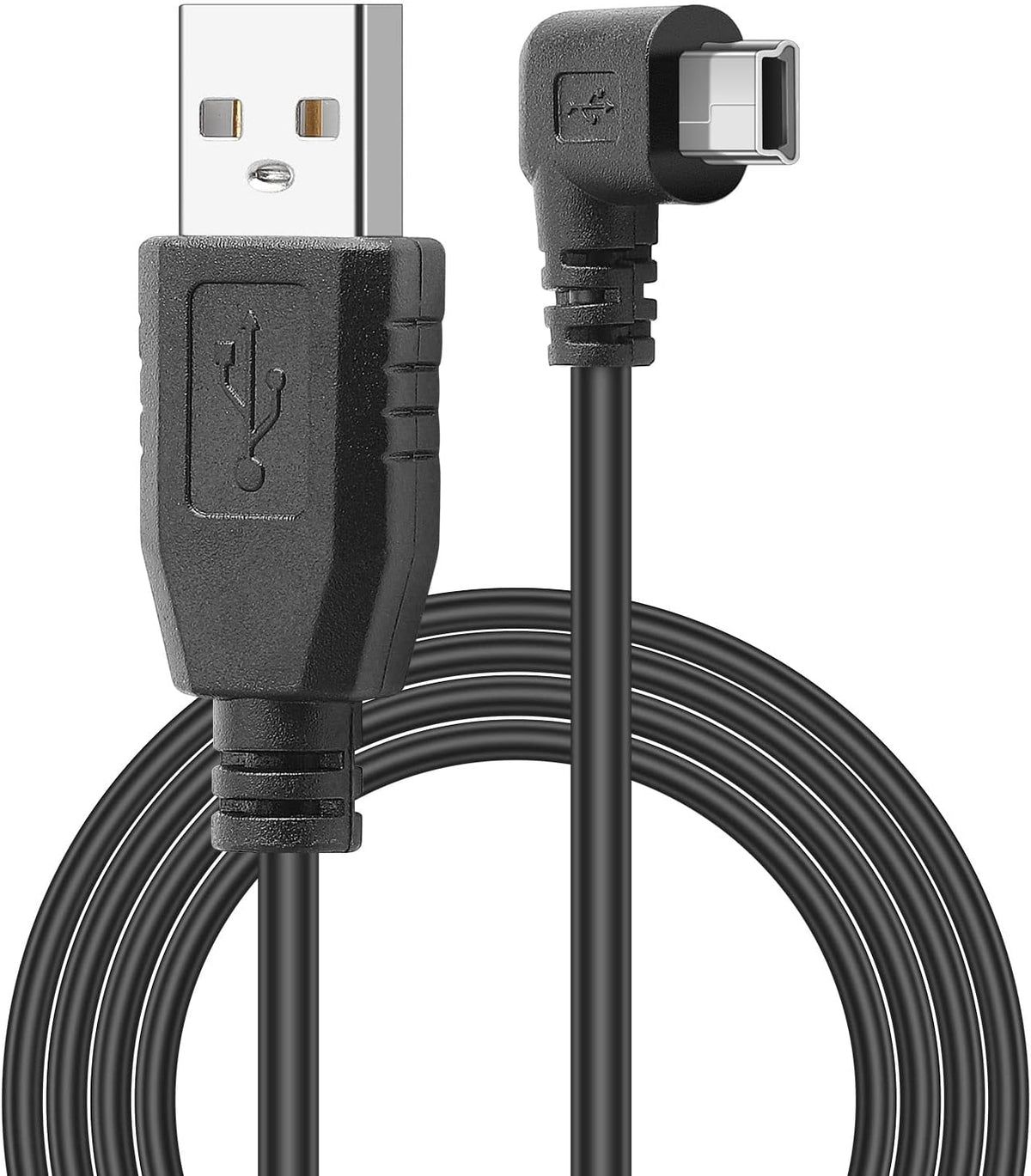 Pasow Mini USB power cable front view showing connectors