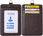 Adenpvn soft leather ID case middle compartment pocket
