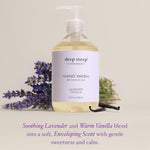 Deep Steep vegan liquid hand wash texture showcase