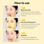Quick dry face mask tube cooling formula for fading hyperpigmentation and acne scars.