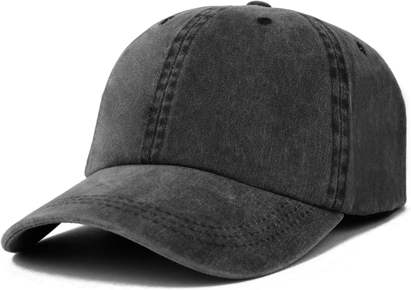 Trendy Apparel Shop Oversize XXL Pigment Dyed Washed Cotton Baseball Cap - Image 1