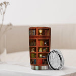 2IMT Book Tumbler Library Travel Mug stainless steel interior view