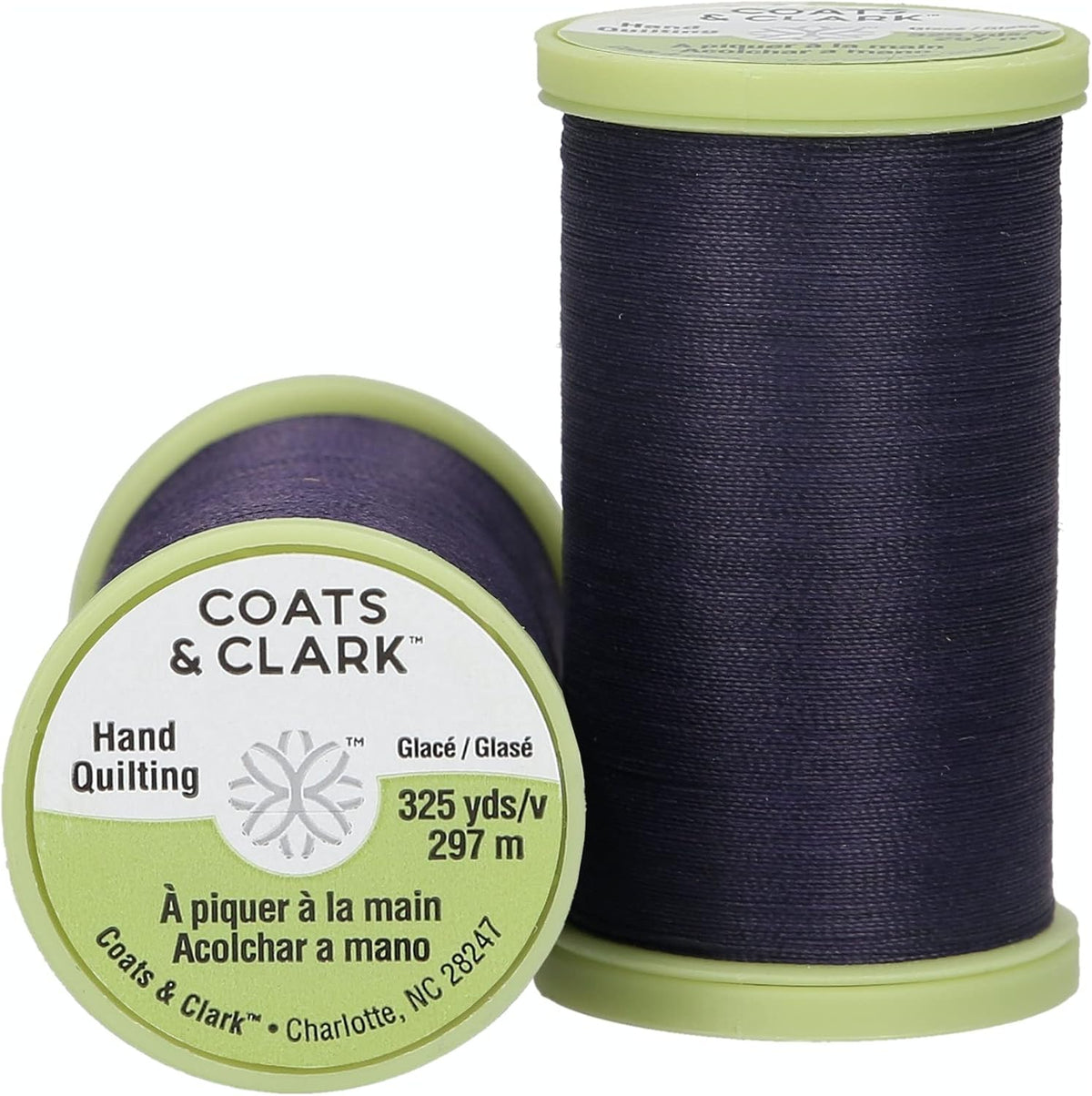 Mez Coats Dual Duty Plus Hand Quilting Thread front view on spool
